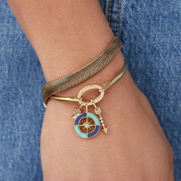 ALEX+ANI New Beginnings Trio Interchangeable Charm Bracelet - Picture 2 of 8